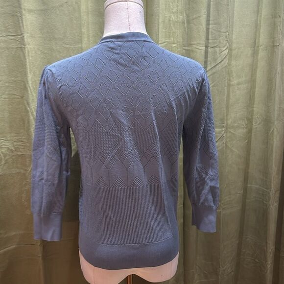 Aleeza Paris Daphne blue knit top, XS - Picture 9 of 11